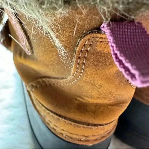 Joe Fresh Quick Close Winter Boots Brown & Pink Size 10 - Picture 16 of 16